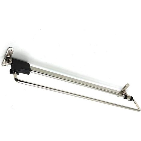 Tringle à vêtements télescopique et réglable - Barre de penderie - Fer - Cintre coulissant - Gain de place - 300 x 41 x 62 mm - Argent (1/5)