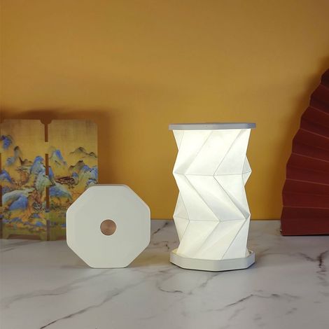 Lampe intelligente pliable et portable à commande tactile, 1 pièce, rechargeable par USB, avec gradation tactile, style chinois, convient pour chambre et salon, idée de cadeau de voyage créatif pour c (1/5)