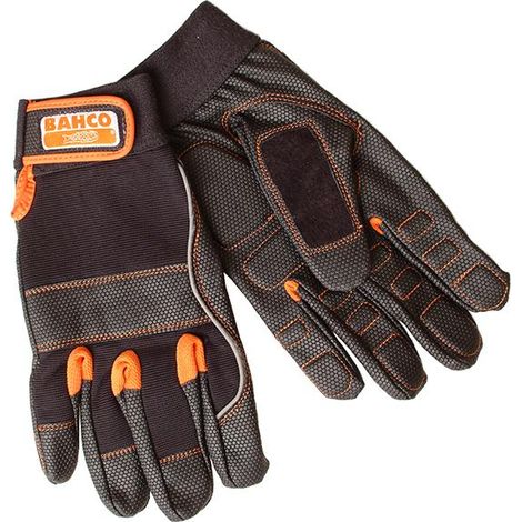 Bahco Power Tool Padded Palm Gloves - Large (Size 10) - Model BAHGL01010 (1/3)