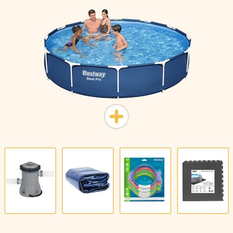 Bestway Bestway Steel Pro Ronde - 366x76 cm - 5-pièces S177 (1/5)