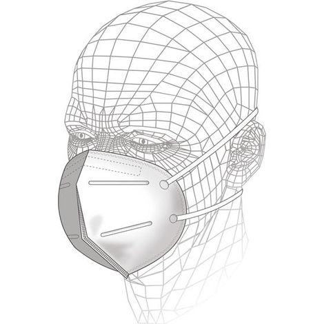 Fold Flat Respirator P1 (Pack 3) - VITS40913