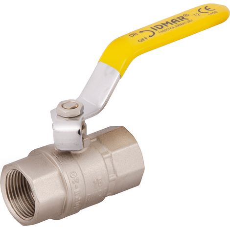 IDMAR 1/2"-Kugelhahn für Gasanschluss (Innengewinde/Innengewinde)