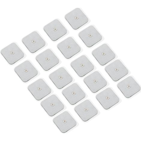 20 selbstklebende TENS/EMS-Elektroden, 4 x 4 cm, 20er-Packung, zur Muskeltherapie und Schmerzlinderung (1/5)