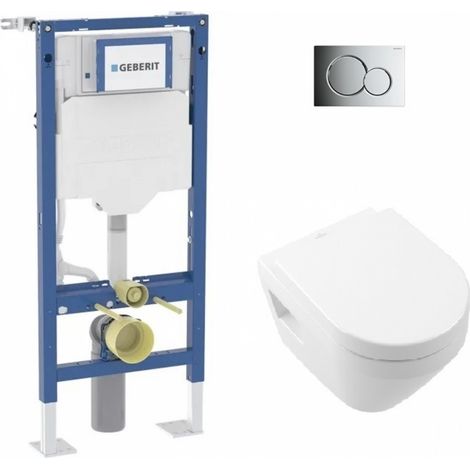 Pack WC Geberit UP320 + Cuvette Architectura TwistFlush + plaque Sigma Chromé Brillant (1/5)