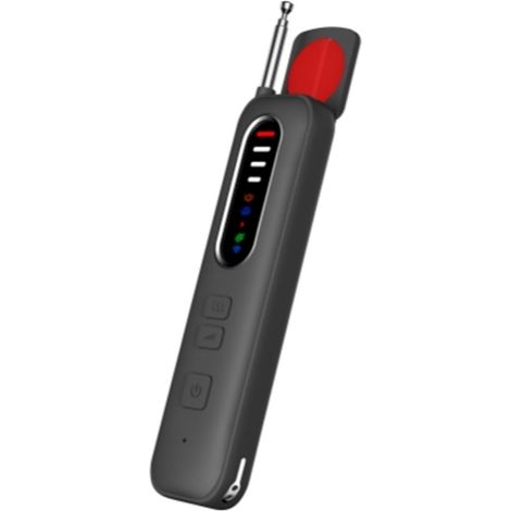 Détecteur de caméra cachée – RF – GPS – IR – 5 niveaux – Rechargeable – Sécurité (1/5)