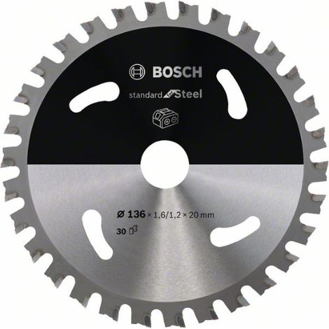 Bosch Accessories 2608837746 Lama circolare 136 x 20 mm Numero di denti: 30 1 pz. (1/6)