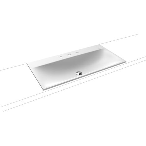 Kaldewei 907806013711 Cuvette encastrée SILENIO, M.3038 avec trop-plein 900x460 (1/2)