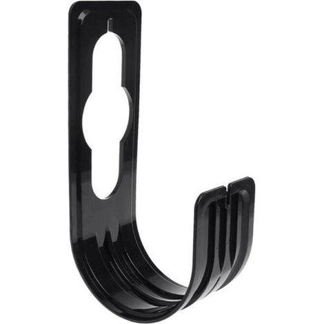 Filiyano – Support mural extensible en métal pour tuyau d'arrosage, noir, idéal pour l'irrigation de votre jardin. (1/5)
