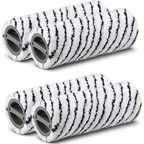 Rouleaux de rechange en microfibre - Karcher - FC3 FC5 FC7 - Lot de 4 - Lavable et réutilisable (1/4)
