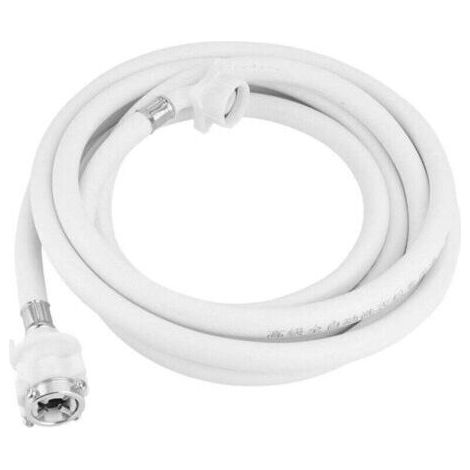 Tuyau entrée machine à laver 1,5m, connecteur tube blanc, longueur (1/4)