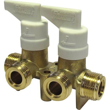 Vanne de distribution de gaz pour camping-car : Modèle : sortie 2 voies