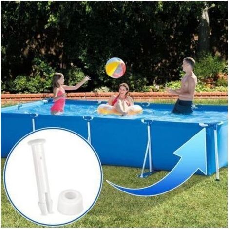 pair Lot de 12 goupilles en plastique, pièces de rechange pour piscines Intex, goupilles de piscine en plastique, pour la plupart des piscines tubulaires - Piscines rectangulaires/rondes (6 cm) (1/3)