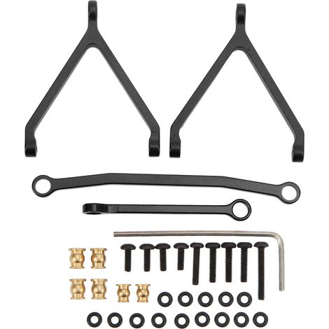 Tiges de direction en alliage d'aluminium pour RC Crawler 1/24 FMS FCX24, pièces de rechange et amélioration. (1/5)