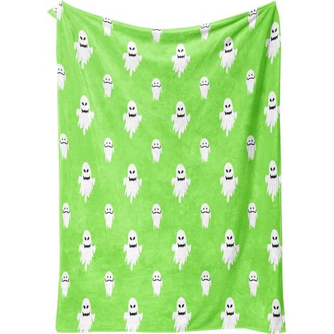 Couverture En Polaire - Velours Lait - Pour Halloween - Usage Intérieur Extérieur - Lit Bureau Voiture Pique-Nique - Adulte Enfant Animal - 150 x 200 cm (1/5)