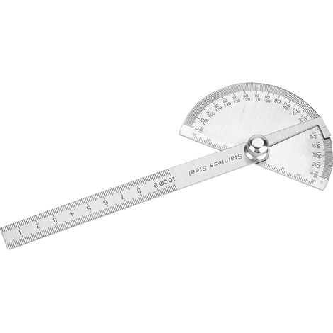 Rapporteur d'angle rotatif en acier inoxydable 0-180° (1/5)
