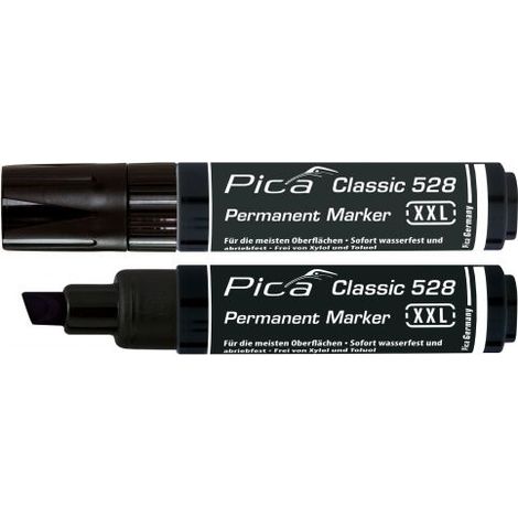 PICA 528/46 MARCADOR PERMANENTE TIPO PINCEL NEGRO TIPO Punta XXL tipo cincel en blister