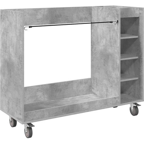 Maison Exclusive - Armadio per Golf con ruota Grigio cemento 120 x 45 x 98 cm