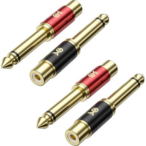 Adaptateurs RCA vers Jack, TS Mono 6,35mm (1/5)
