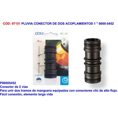 Zweikupplungsstecker 1" PLUVIA/GF 5452