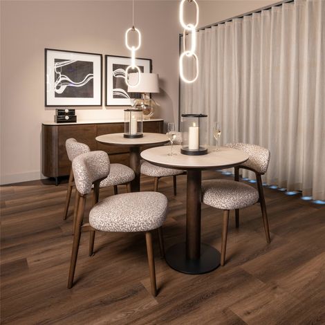 Table bistrot ronde marron - marron (1/3)