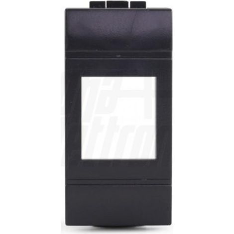 Adattatore keystone per placca bticino living light nero alpha elettronica 96-500-07 (1/3)