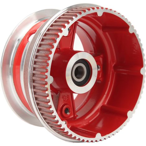 Moyeu de roue arrière pour trottinette électrique 30 mm, alliage d'aluminium, 8 pouces, pièce de rechange rouge (1/5)