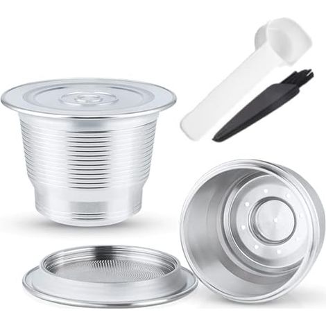 Filtre rechargeable inox pour dosettes Nespresso Original, lot de 2. (1/5)