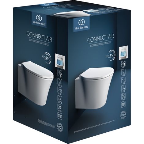 Ideal Standard Connect Air WC set, RimLS+ sin borde de descarga, (1/5)