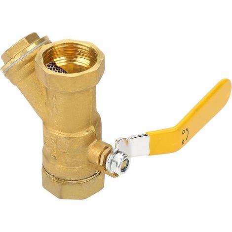 Robinet à tournant sphérique de filtre en laiton de type Y 1 "BSP DN25 filetage femelle pour l'eau, le gaz et le pétrole (1/5)