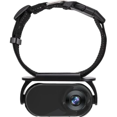 Collier caméra pour chat avec carte mémoire 8 Go, petite caméra sportive sans fil avec enregistrement vidéo 1080p haute définition, caméra corporelle pour animaux de compagnie en intérieur/extérieur (1/5)