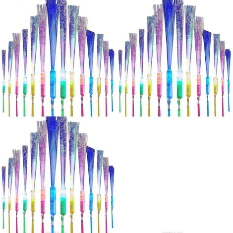 180 baguettes lumineuses à fibre optique LED clignotantes pour anniversaires d'enfants, mariages, Halloween et Noël (1/5)
