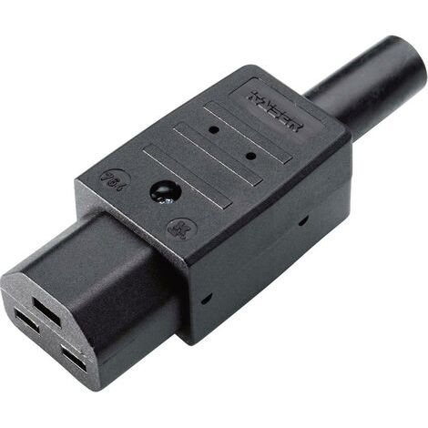 Connecteur secteur série (connecteur réseau) 764 Kaiser 764/sw/C femelle, droit Nombre total de pôles: 2 + PE 16 A noir 1 pc(s) D17342 (1/2)