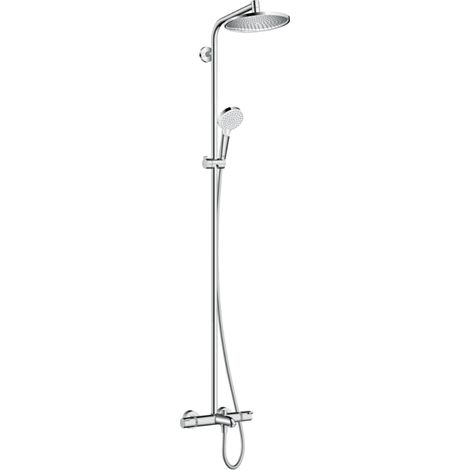 HANSGROHE Crometta S 240 columna de ducha termostática para baño cromada (1/5)