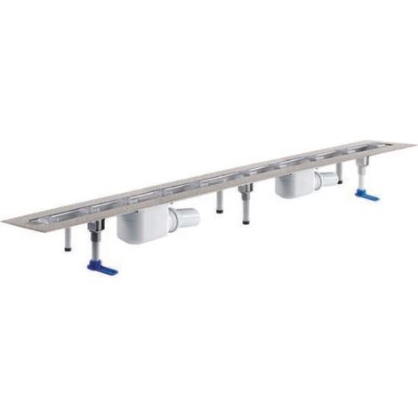 DALLMER caniveau de douche CeraLine F 1400mm, DN 50 hauteur