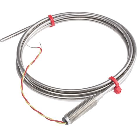 Thermocouple type K Ø 3mm, L 1m, +1100°C max à Câble ( Prix pour 1 )
