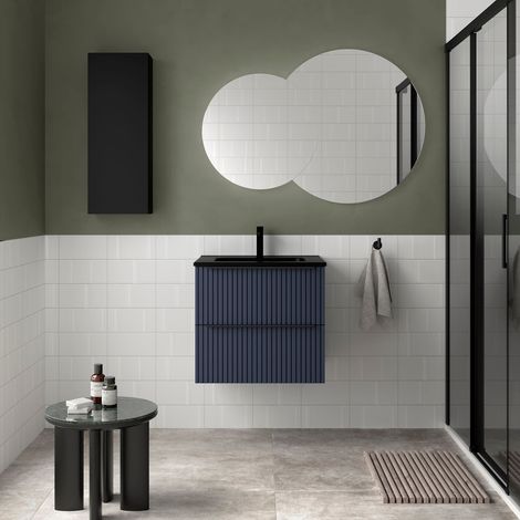 Salgar Badezimmermöbel BIBA 600 2 Metallschubladen mit Soft-Close NIGHT BLUE 598 x 540 x 450 mm (1/2)