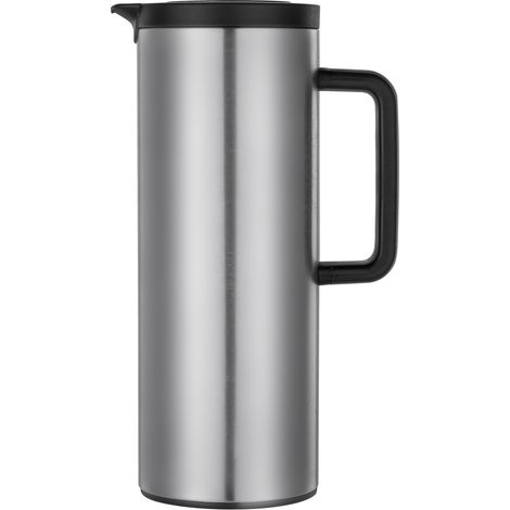 MA MAISON CARAFFA TERMICA INOX CM.11X30 H CON COMODO MANICO IN COLORAZIONE ACCIAIO (1/5)