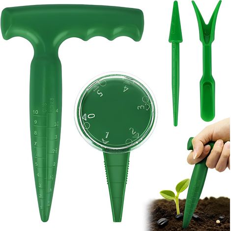4 Pièces Distributeur De Graines,Distributeur De Graines,Outil De Semis Manuel,Mini Semoir Semences,Pour Semer Facilement Des Fleurs Et Des Légumes Du Jardin,Pour Balcon,Jardin Et Potager (1/5)
