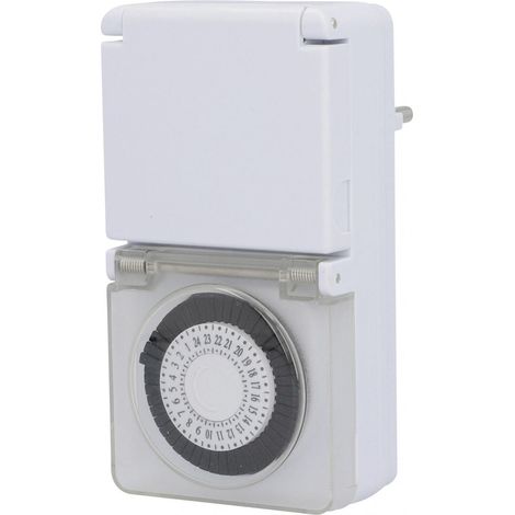 Zeitschaltuhr 3.500 W mechanisch weiß IP44 Zeitschaltuhren (1/3)