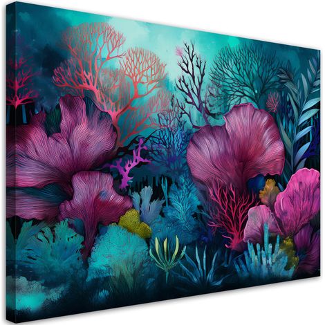 Tableau déco Récif corallien 60x40 (1/5)