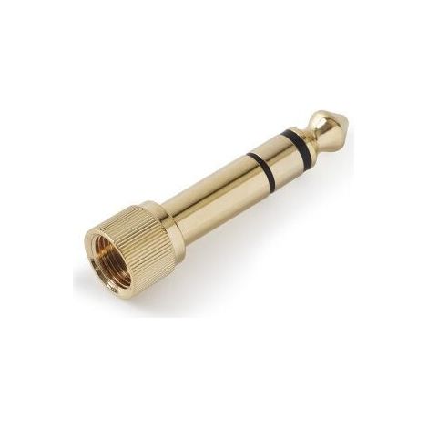 Adaptateur Jack 3,5mm A Jack 6,3mm stéréo fileté or Aa-151 - Adaptateur Jack 3,5mm A Jack 6,3mm stéréo fileté or Aa-151