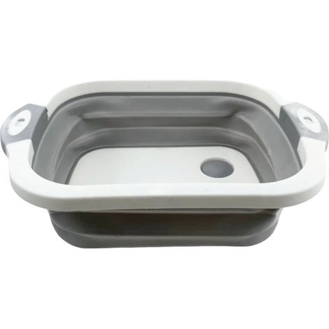 Lavabo, Design Portable, Matériau Écologique, Blanc 1pc (1/2)