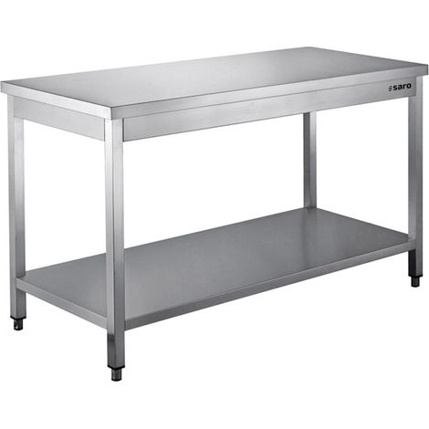 Table inox - Démontable - Étagère - 1000x700x850mm - Saro