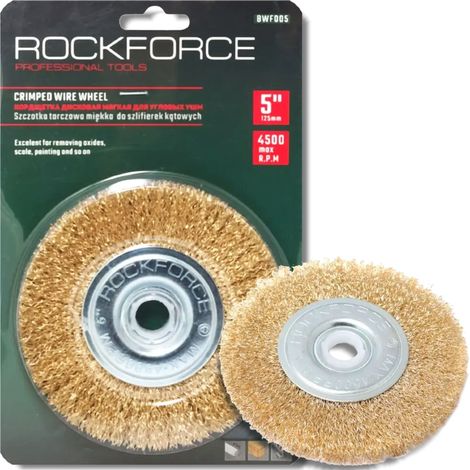 Brosse à disque à angle souple Rockforce pour meuleuses 100 mm (1/5)