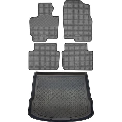 Set di tappetini in gomma per auto e tappetino per bagagliaio per Mazda CX-5 KE SUV (5 porte) dal febbraio 2012 al giugno 2017. (1/5)