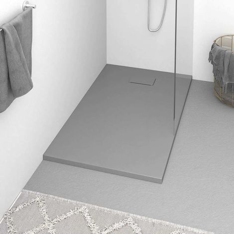 vidaXL Receveur de douche SMC Gris 120x70 cm (1/5)