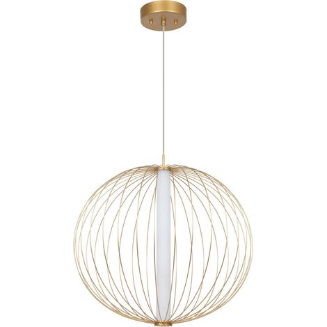 Suspension industrielle dorée LED 28W CCT Treviso (1/5)