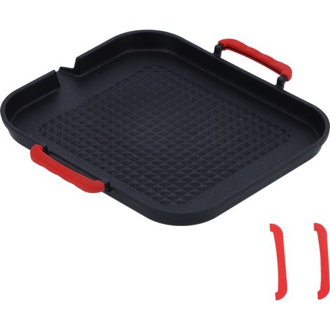 Plaque de cuisson multifonction pour barbecue portable, antiadhésive, pour la maison, les restaurants et l'extérieur (plaque de cuisson à induction DoubleEar Diamond) (1/5)