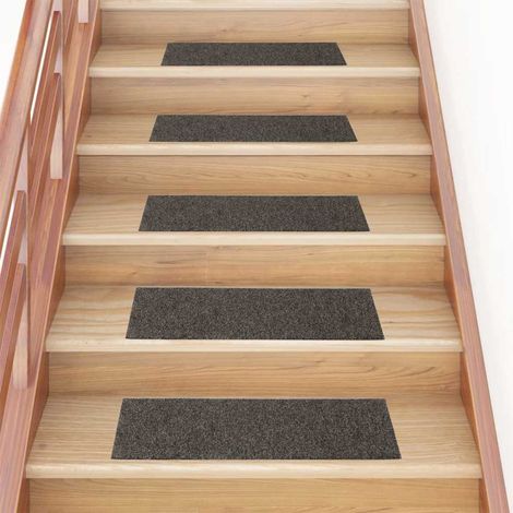 Stufenmatten Selbstklebend 30 Stk. 76x20 cm Anthrazit Rechteckig