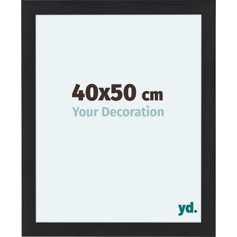 yd. - Cadre photo 40x50 - Noir Grain de Bois - MDF - Como (1/5)